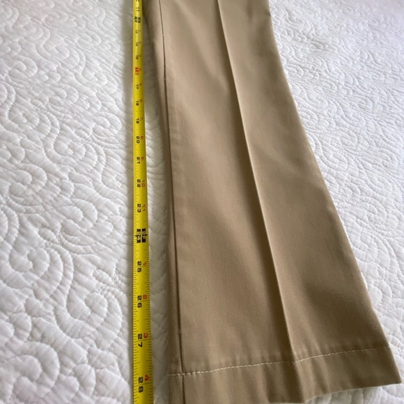Lands' End Women's Tan Pants Stretch High Waist Straight Leg Size 4 Petite - Picture 11 of 11